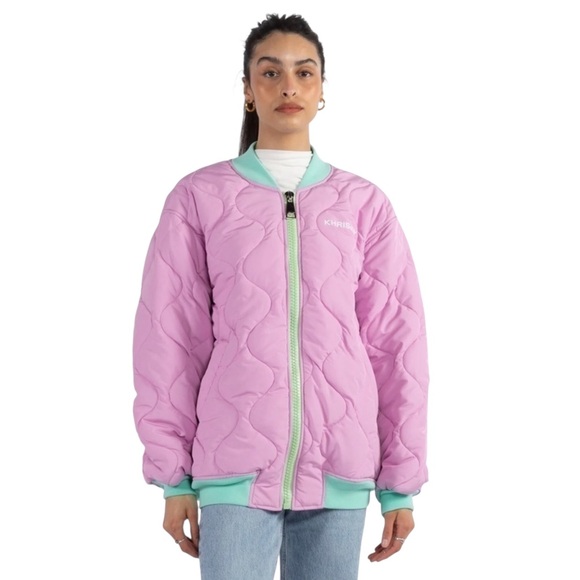 Khrisjoy Jackets & Blazers - Khrisjoy NWT Quilted Bomber Jacket in Mauve Sz 0 (S)
